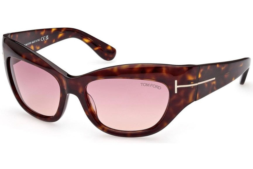 Napszemüvegek Tom Ford Brianna FT1065 52T Cat Eye Havana