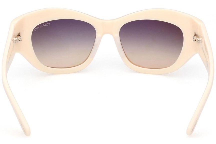 Napszemüvegek Tom Ford Brianna FT1065 25B Cat Eye Bézs