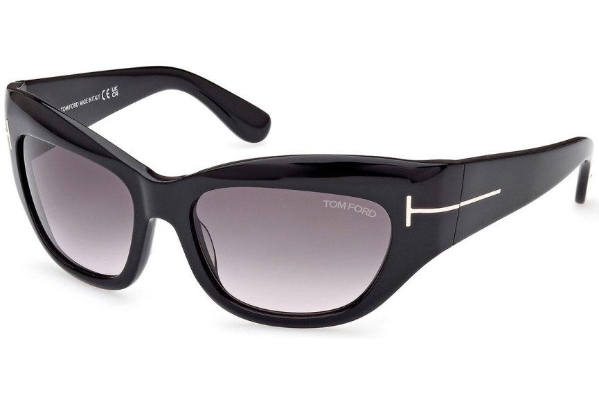 Napszemüvegek Tom Ford Brianna FT1065 01B Cat Eye Fekete