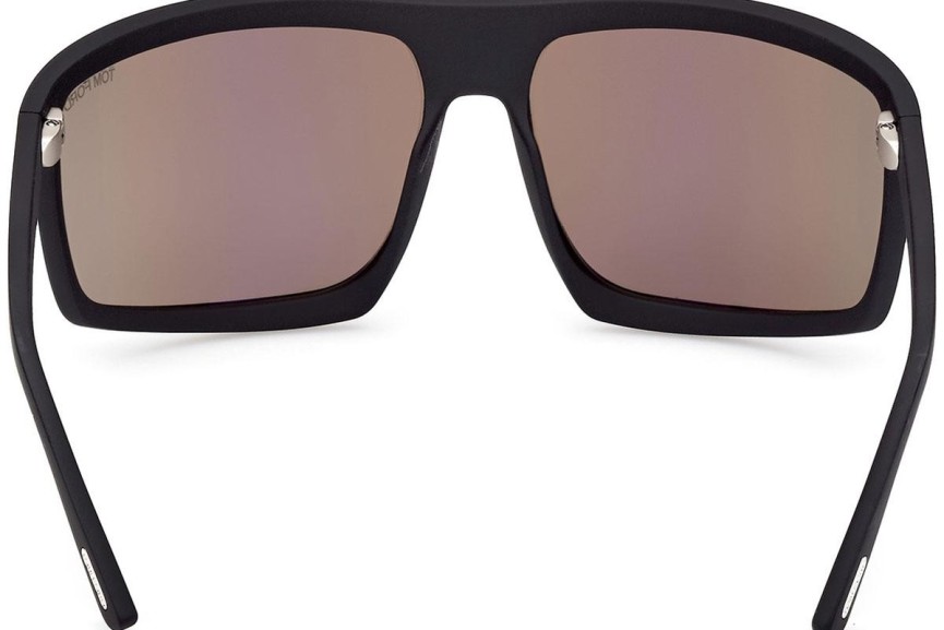 Napszemüvegek Tom Ford Clint 2 FT1066 02L Flat Top Fekete