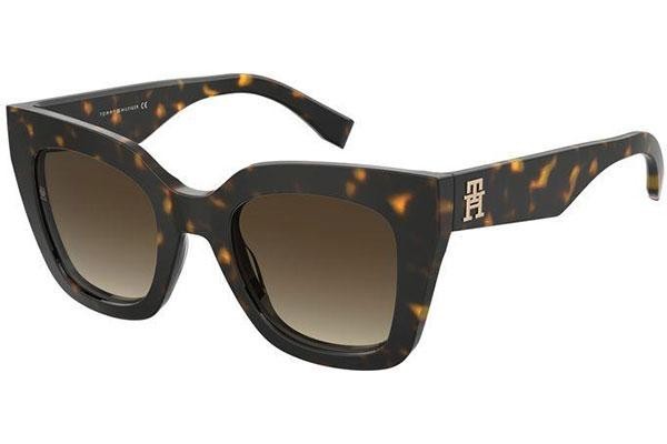 Napszemüvegek Tommy Hilfiger TH2051/S 086/HA Cat Eye Havana