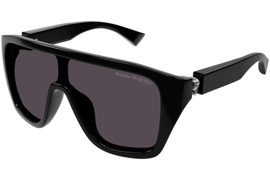 Napszemüvegek Alexander McQueen AM0430S 001 Single Lens | Shield Fekete