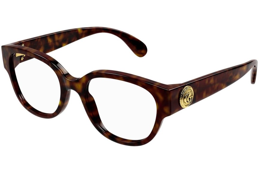 szemüvegeinket Gucci GG1411O 005 Ovális Havana