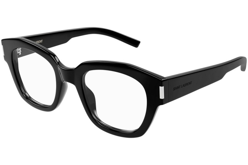 szemüvegeinket Saint Laurent SL640 001 Szogletes Fekete