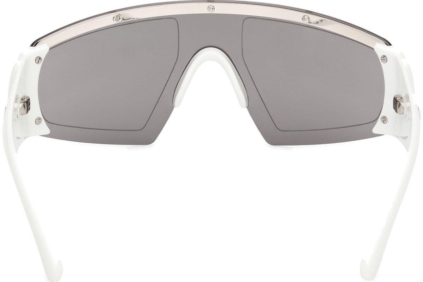 Napszemüvegek Moncler Cycliste ML0278 21C Single Lens | Shield Fehér