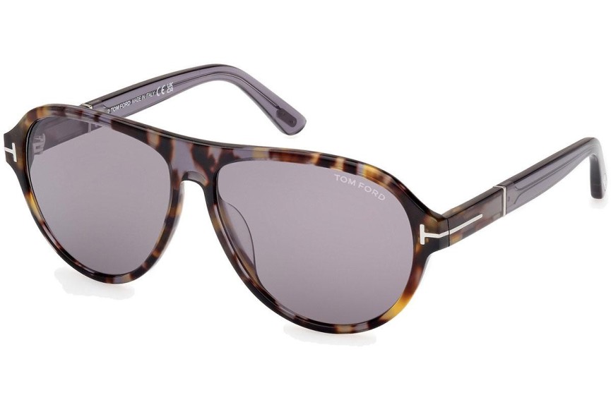 Napszemüvegek Tom Ford Quincy FT1080 55C Pilota Havana