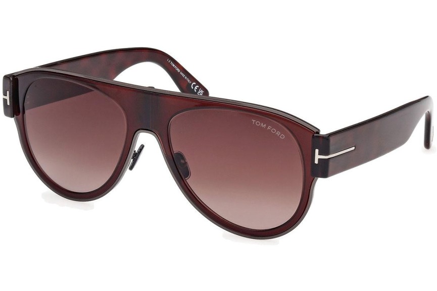 Napszemüvegek Tom Ford Lyle-02 FT1074 48T Pilota Barna