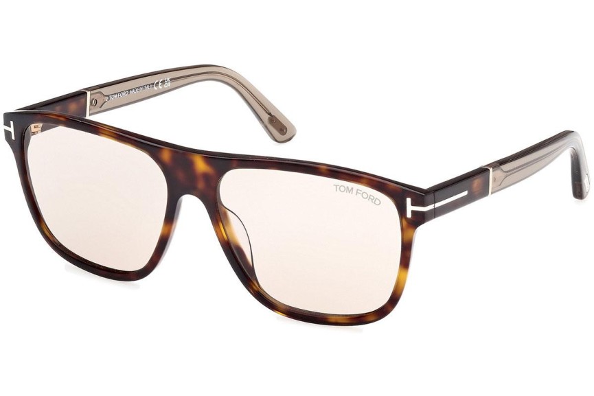 Napszemüvegek Tom Ford Frances FT1081 52E Szogletes Havana