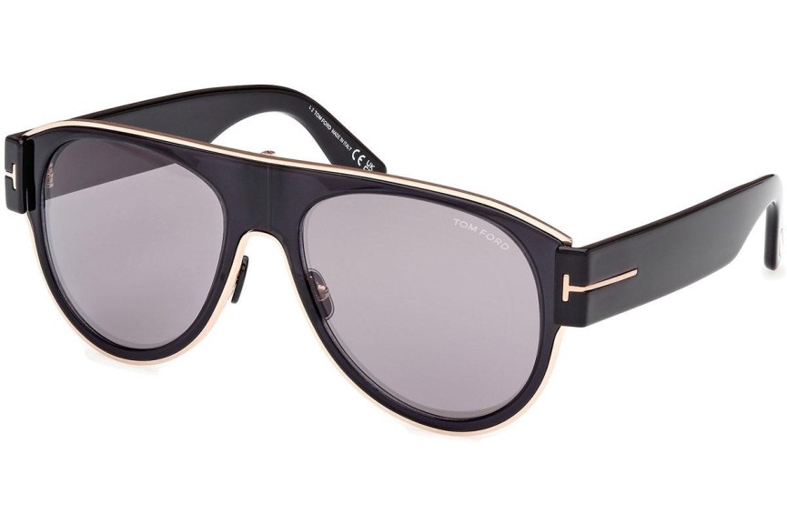 Napszemüvegek Tom Ford Lyle-02 FT1074 01C Pilota Fekete