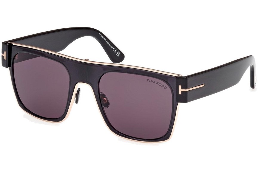 Napszemüvegek Tom Ford Edwin FT1073 01A Szogletes Fekete