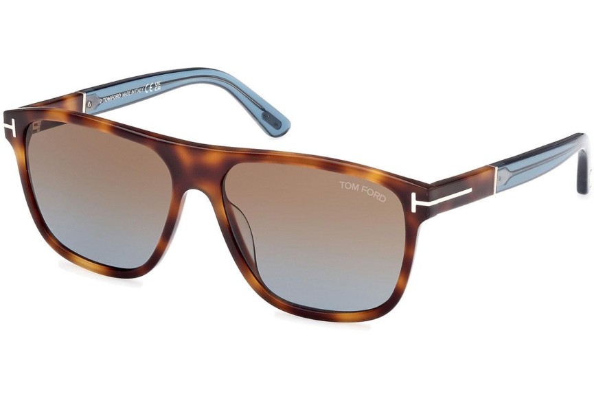 Napszemüvegek Tom Ford Frances FT1081 53F Szogletes Havana