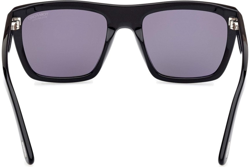 Napszemüvegek Tom Ford Alberto FT1077-N 01D Polarized Szogletes Fekete