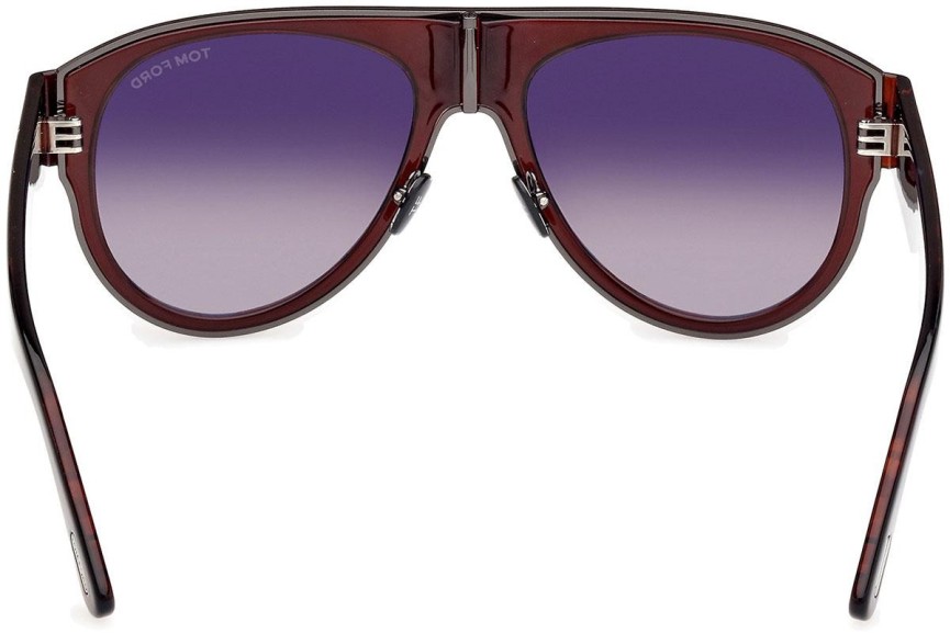 Napszemüvegek Tom Ford Lyle-02 FT1074 48T Pilota Barna