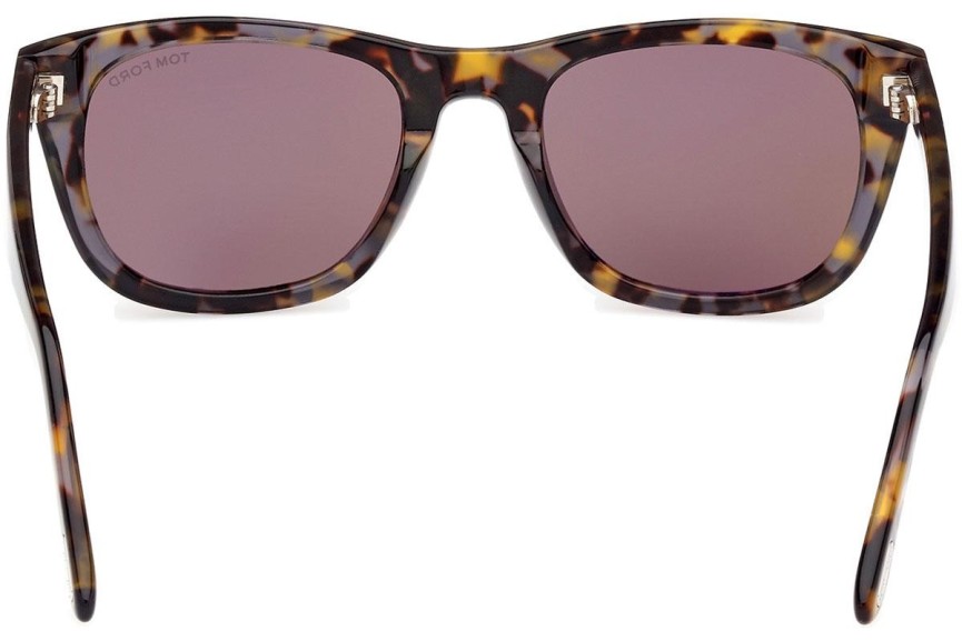 Napszemüvegek Tom Ford Kendel FT1076 55L Szogletes Havana