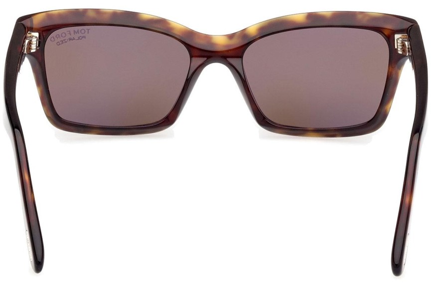 Napszemüvegek Tom Ford Mikel FT1085 52H Polarized Szogletes Havana