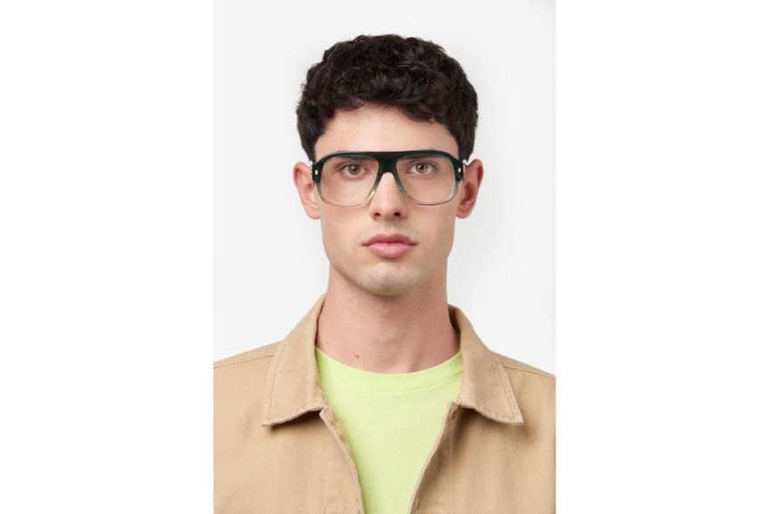 szemüvegeinket Dsquared2 D20125 1ED Flat Top Zöld