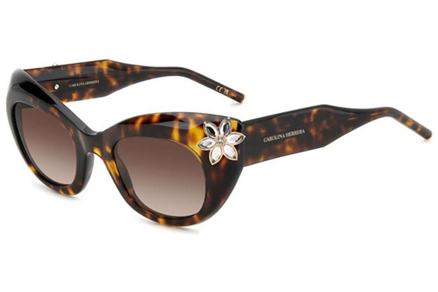 Napszemüvegek Carolina Herrera HER0215/S 086/HA Cat Eye Havana