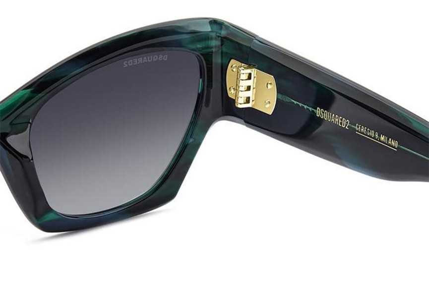 Napszemüvegek Dsquared2 D20132/S 6AK/9O Cat Eye Zöld