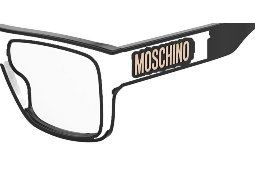 szemüvegeinket Moschino MOS637 807 Flat Top Fekete