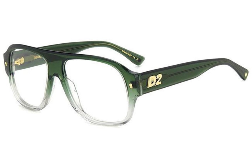 szemüvegeinket Dsquared2 D20125 1ED Flat Top Zöld