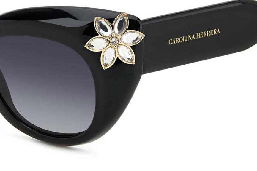 Napszemüvegek Carolina Herrera HER0215/S 807/9O Cat Eye Fekete