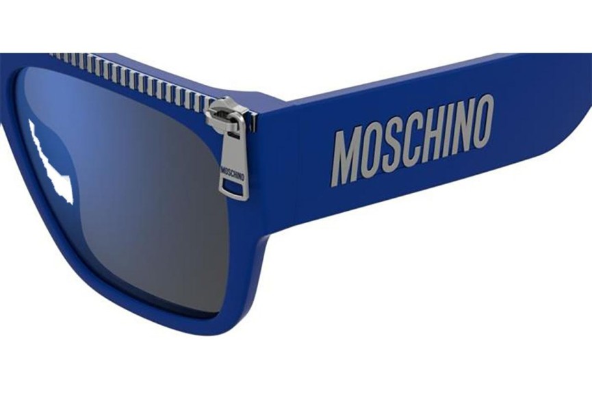 Napszemüvegek Moschino MOS165/S PJP/XT Flat Top Kék