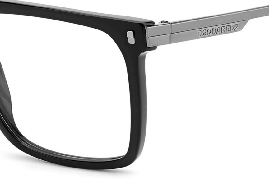 szemüvegeinket Dsquared2 D20122 ANS Flat Top Fekete