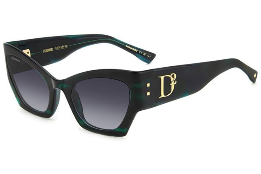 Napszemüvegek Dsquared2 D20132/S 6AK/9O Cat Eye Zöld