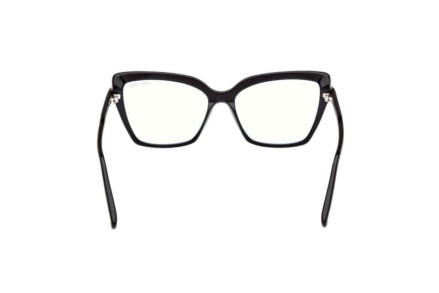 szemüvegeinket Tom Ford FT5948-B 001 Cat Eye Fekete