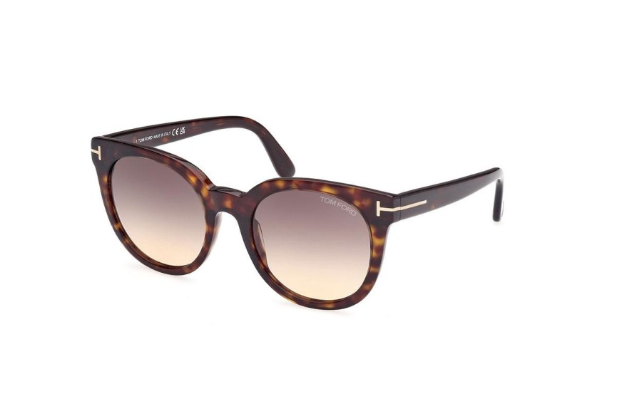 Napszemüvegek Tom Ford FT1109 52B Kerek Havana