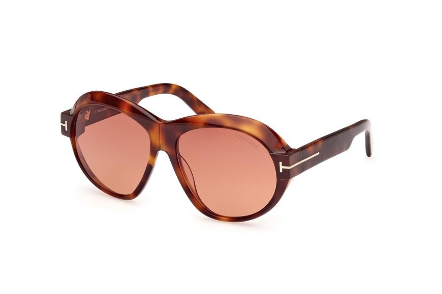 Napszemüvegek Tom Ford FT1113 53T Kerek Havana