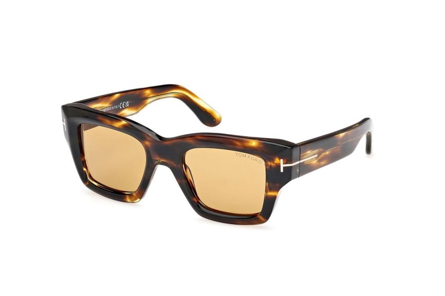 Napszemüvegek Tom Ford FT1154 52E Szogletes Havana