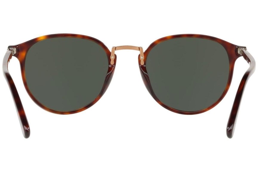 Napszemüvegek Persol Typewriter Edition PO3210S 24/31 Kerek Havana