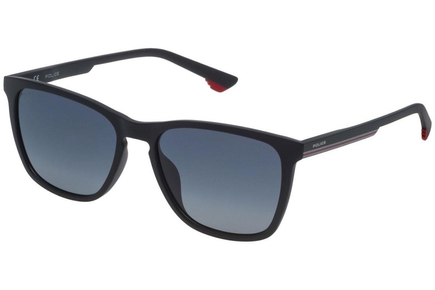 Napszemüvegek Police Track 6 SPL573 U28P Polarized Szogletes Fekete