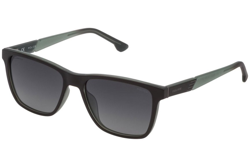 Napszemüvegek Police Waka 1 SPL868 U09P Polarized Szogletes Zöld