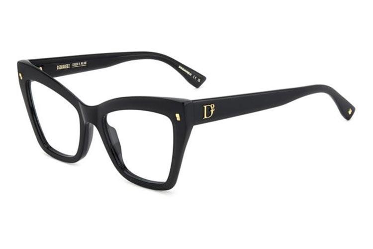 szemüvegeinket Dsquared2 D20152 807 Cat Eye Fekete