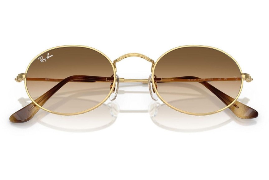 Napszemüvegek Ray-Ban Oval RB3547 001/51 Tiny Arany