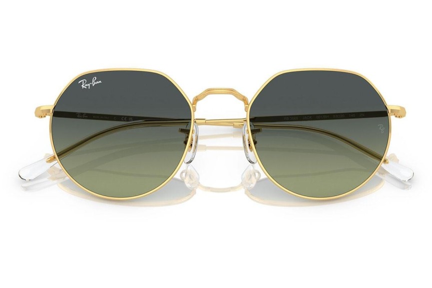 Napszemüvegek Ray-Ban Jack RB3565 001/BH Kerek Arany