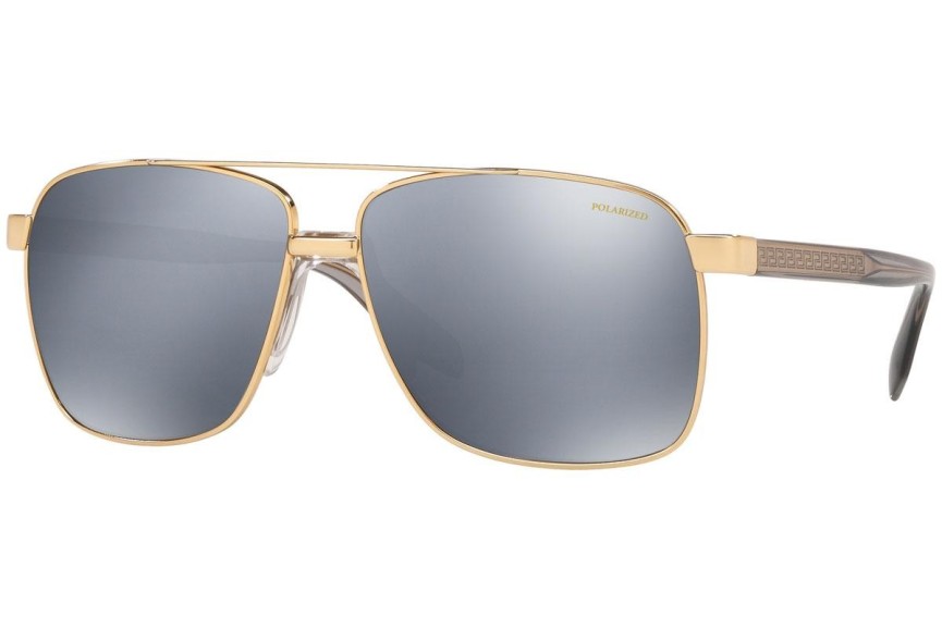 Napszemüvegek Versace VE2174 1002Z3 Polarized Szogletes Arany