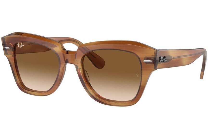 Napszemüvegek Ray-Ban State Street RB2186 140351 Szogletes Barna