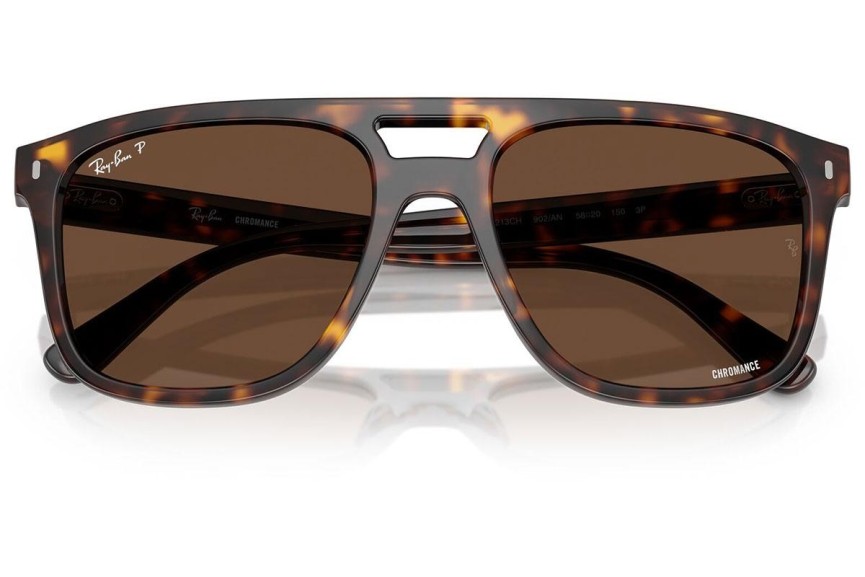 Napszemüvegek Ray-Ban RB2213CH 902/AN Polarized Szogletes Havana