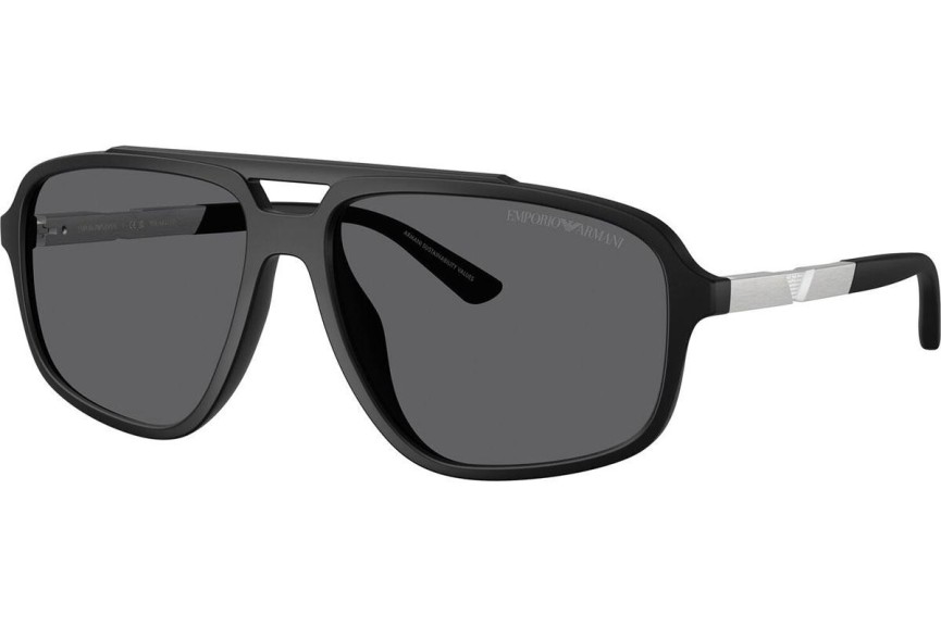 Napszemüvegek Emporio Armani EA4236U 5001T3 Polarized Szogletes Fekete