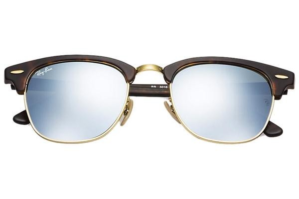 Napszemüvegek Ray-Ban Clubmaster Flash Lenses RB3016 114530 Browline Havana