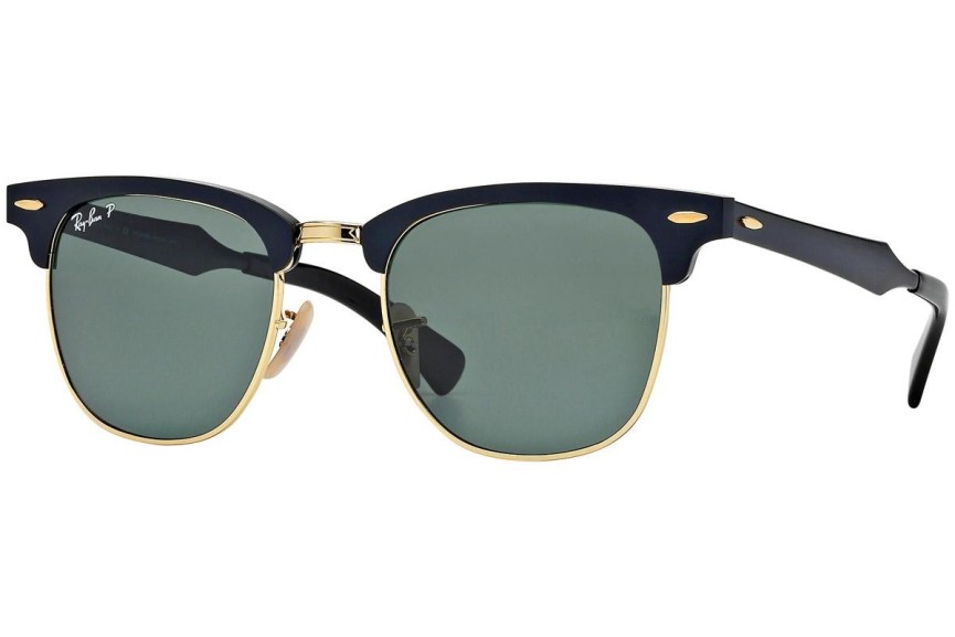 Napszemüvegek Ray-Ban Clubmaster Aluminum RB3507 136/N5 Polarized Browline Fekete