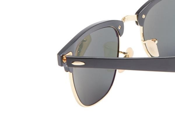 Napszemüvegek Ray-Ban Clubmaster Aluminum RB3507 136/N5 Polarized Browline Fekete