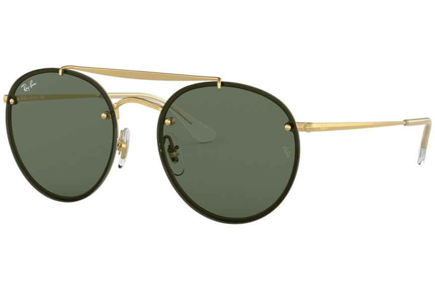 Napszemüvegek Ray-Ban Blaze Round Double Bridge Blaze Collection RB3614N 914071 Kerek Arany