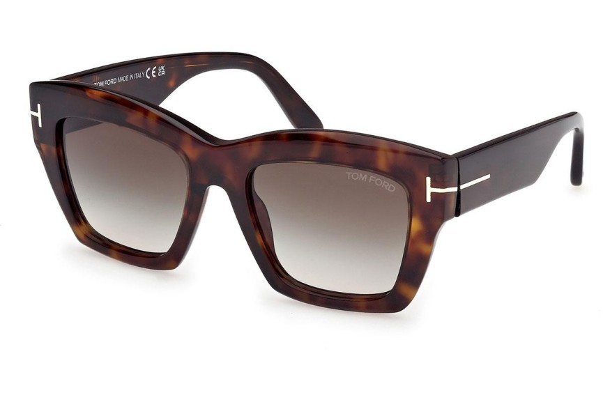 Napszemüvegek Tom Ford Luna FT1191 52B Cat Eye Havana