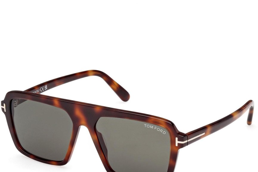 Napszemüvegek Tom Ford Vincent FT1176 53N Szogletes Havana