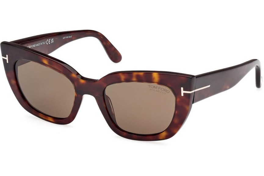 Napszemüvegek Tom Ford Athena FT1190 52H Polarized Cat Eye Havana