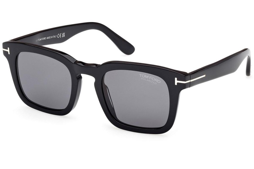 Napszemüvegek Tom Ford Dax FT0751 01D Polarized Szogletes Fekete